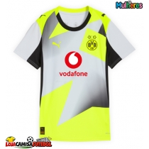Camisa de Futebol Borussia Dortmund Karim Adeyemi #27 Equipamento Secundário Mulheres 2025-26 Manga Curta
